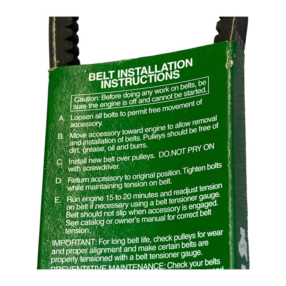Kelly-Springfield 15290 Black 15/32 x 29" Automotive Car Replacement V Belt - Picture 5 of 8